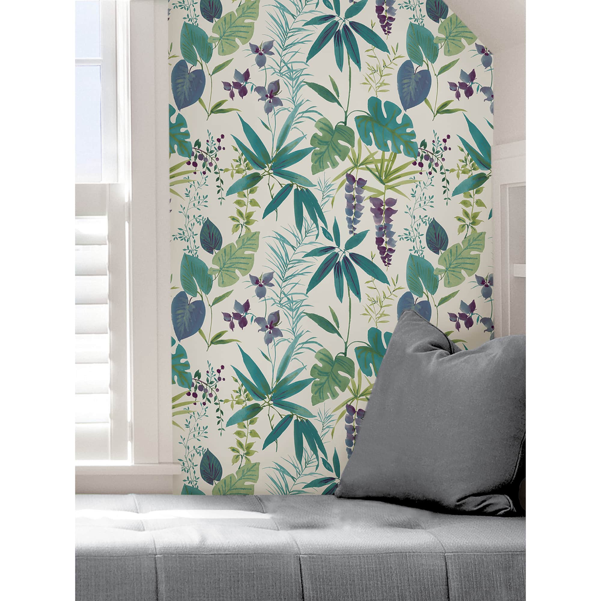 NuWallpaper Teal Maldives Peel & Stick Wallpaper
